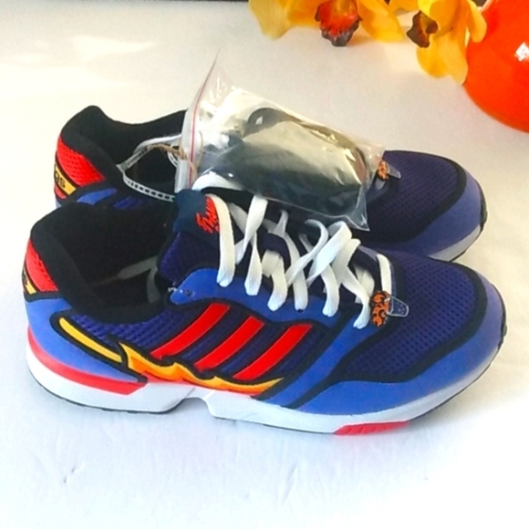 ZX 1000 THE SIMPSONS FLAMING MOES SNEAKERS ADIDAS ORIGINAL H05790 SIZE 7 NWT - Picture 2 of 13